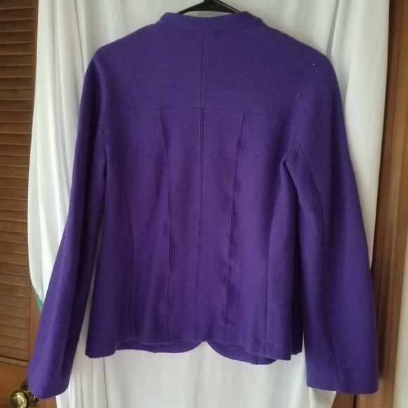 Marccain purple wool blazer sz 4 - Picture 2 of 7